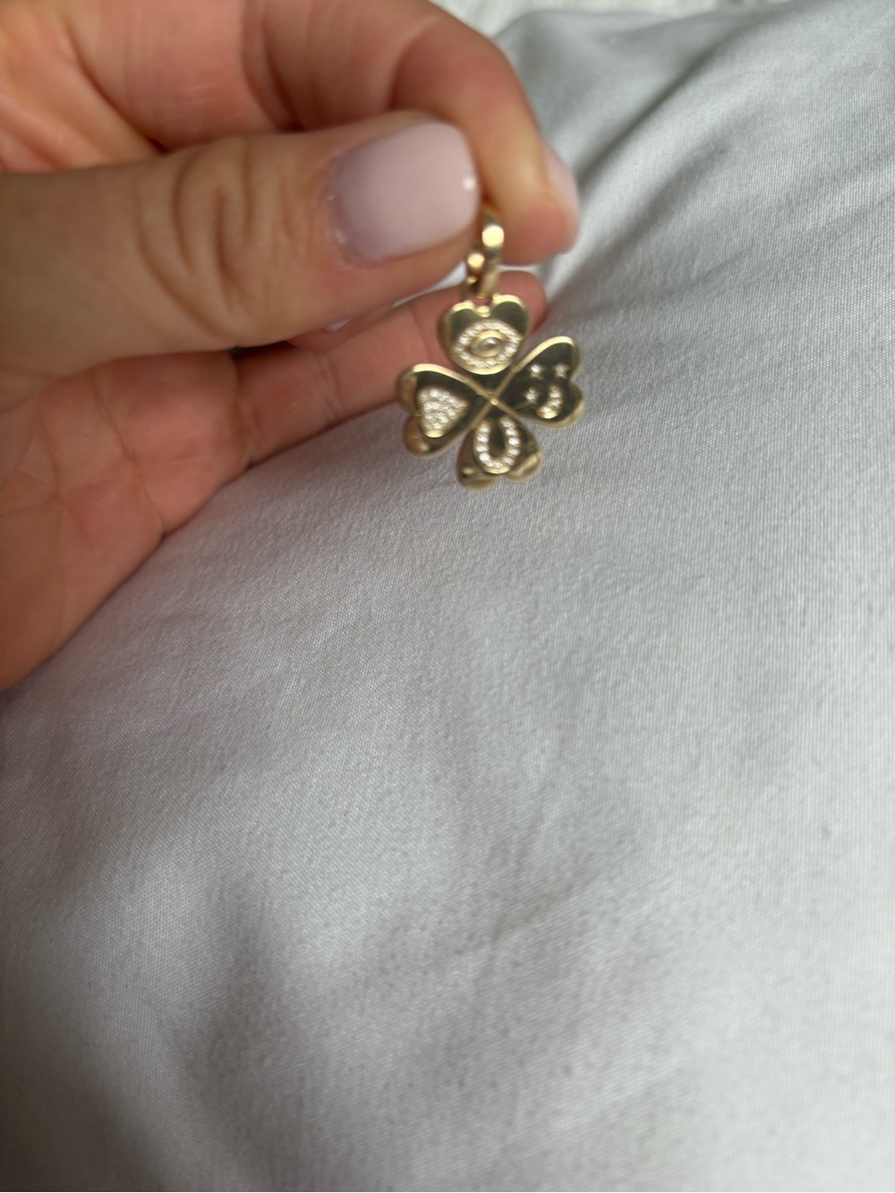 Adina Reyter Good Luck Diamond Gold Hinged Charm - Picture 4 of 5